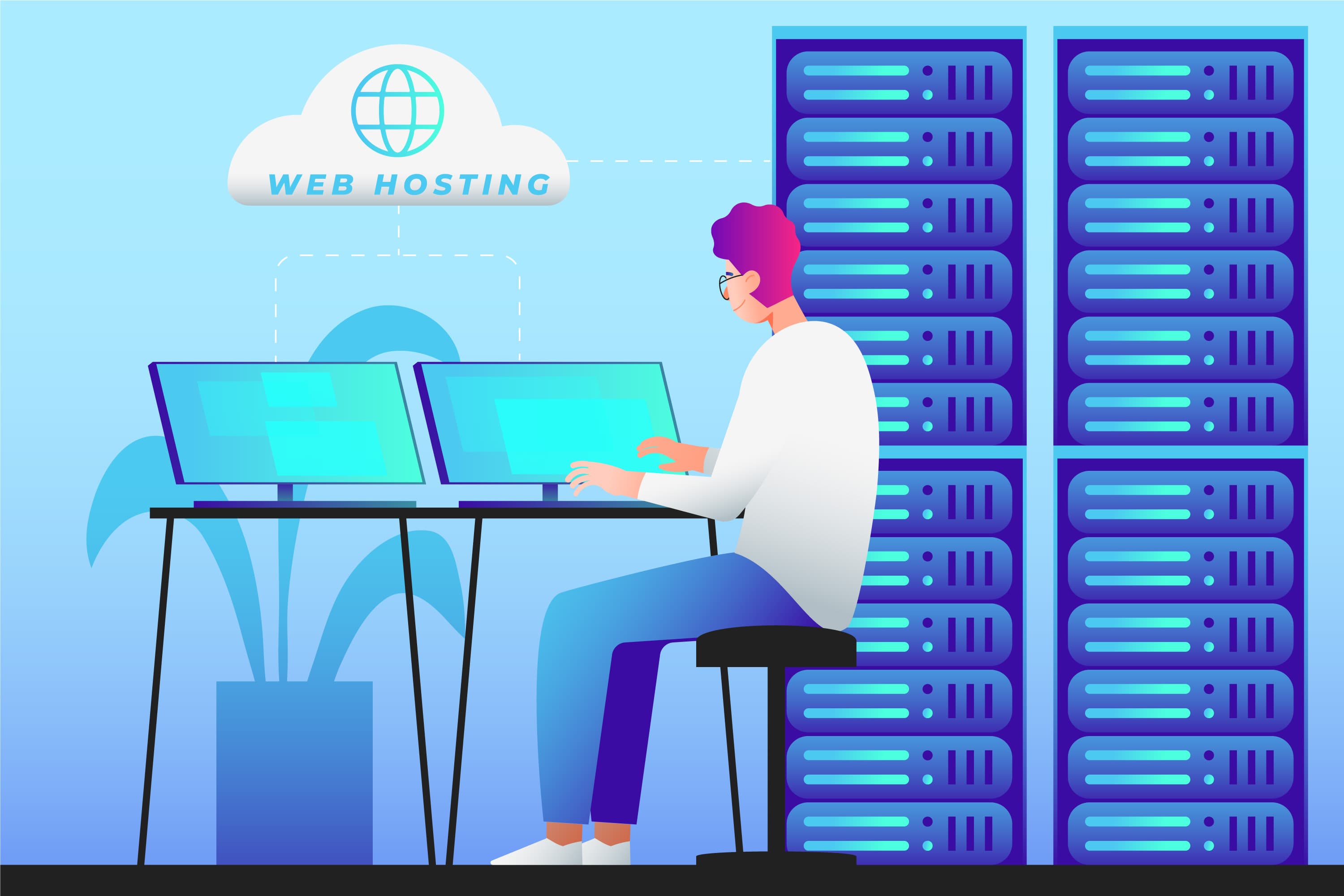 Server Maintenance & Management illustration